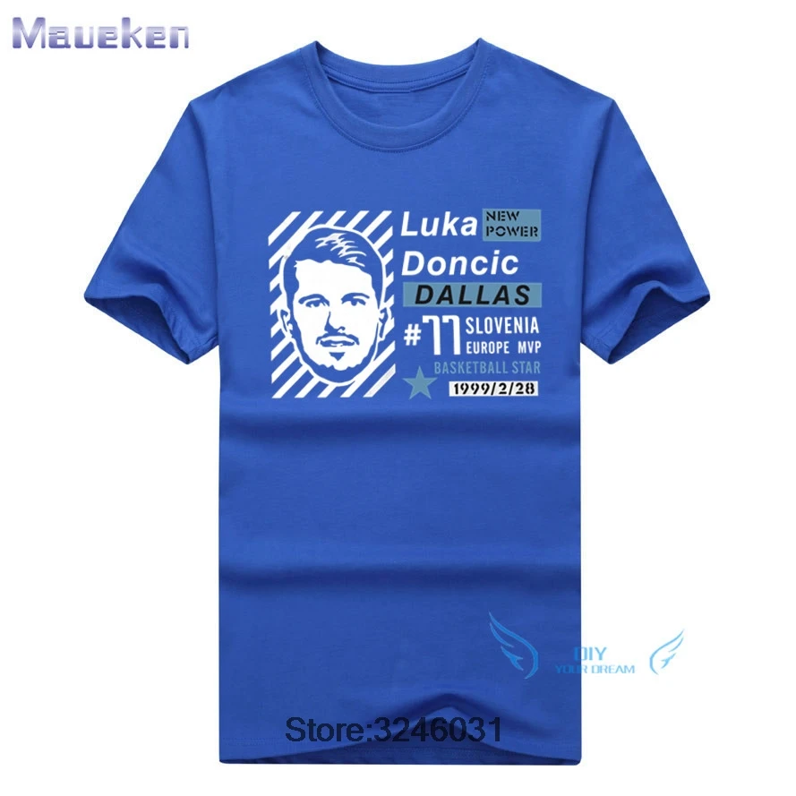 2019 Summer Luka Doncic mvp  100% cotton funny t shirt for  fans gift t-shirts