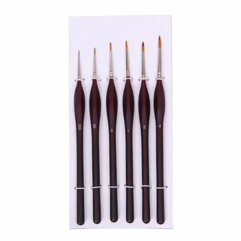 

6Pcs New Premium Nylon Hair Painting Brush Set Acrylic Oil Watercolor Artist