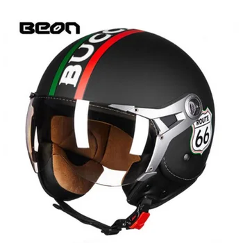 

2020 Autumn Winter New Netherlands Band 3/4 Open Face Motorcycle helmets ABS motorbike helmet with PC Visor Lens size M L XL