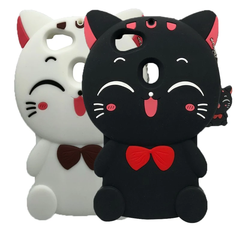 

Hot 3D Silicon Black CatCartoon Soft Phone Back Case For OPPO F5 phone case cover for OPPO F 5 / A7310