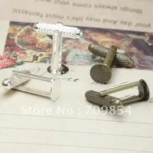 100 шт/партия запонки, запонки 8 мм, античные, бронзовые