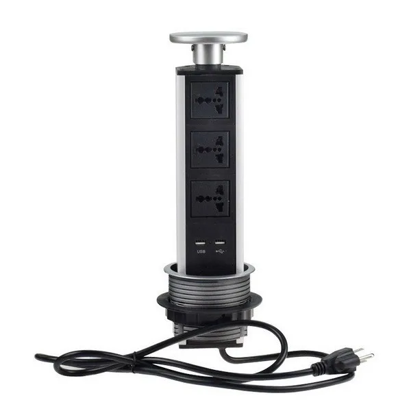 2018 USA/UK/AU/EU/Israel/Indian/Brazil plug + 3 Universal power +2charge USB av furniture desktop socket kitchen pop up pul type 2018 USA/UK/AU/EU/Israel/Indian/Brazil plug + 3 Universal power +2charge USB av furniture desktop socket kitchen pop up pul type