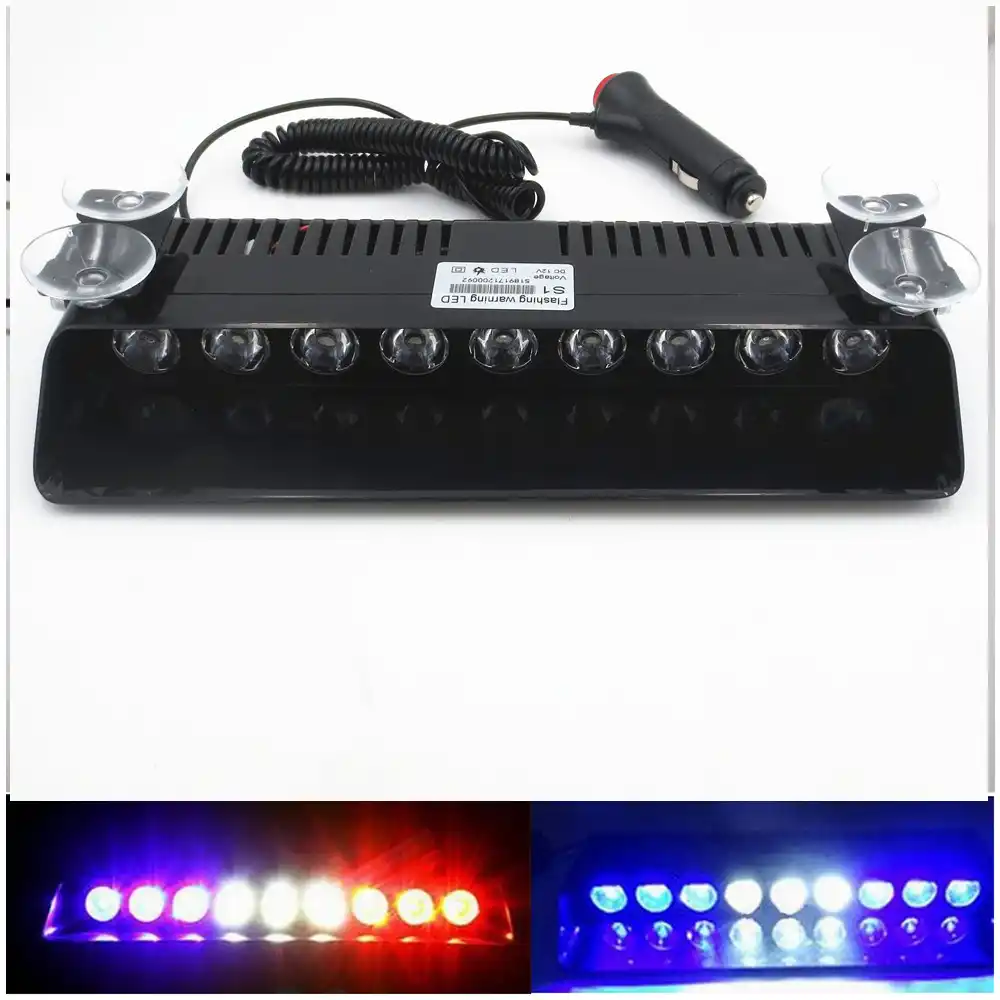 Car Truck 12v 9w Emergency Beacon Light Bar Hazard Flash Strobe 12v 9w Emergency Beacon Light Bar