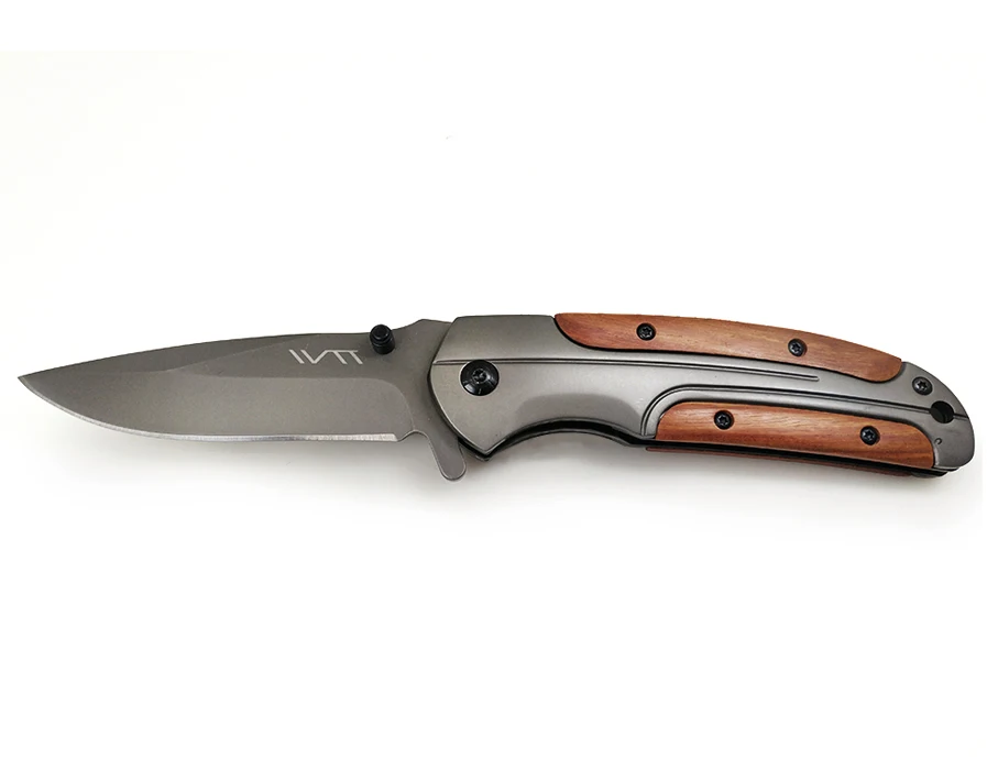 WTT DA43 Охотничий Тактический складной нож, походные карманные ножи для выживания, титановые деревянные ручки, многофункциональные инструменты для повседневного использования