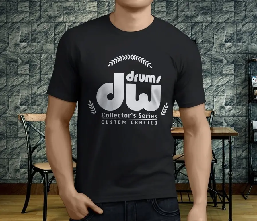 New Popular DW Drums Black Cymbals Men's Black T Shirt S 3XLin TShirts from Men's Clothing on