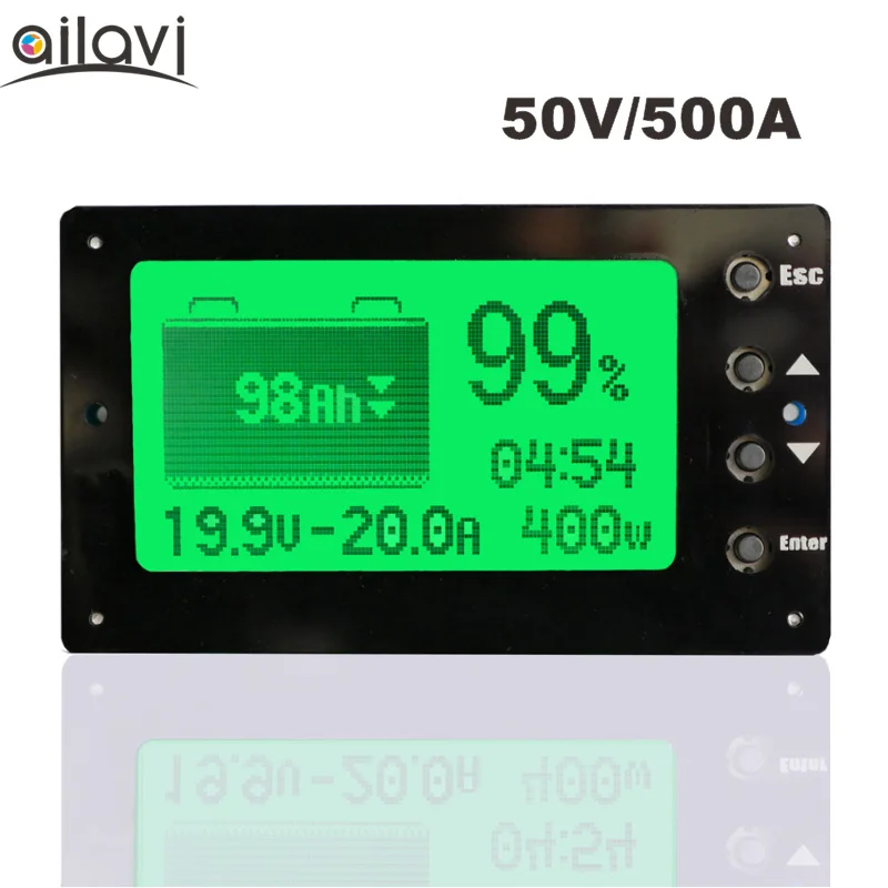 TF03 большой экран 50V 500A тестер емкости батареи свинцово-кислотный полимер/Lifepo4