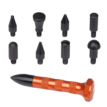 

Car Dent Repair Hail Removal Tools Kit Paintless Tap Down Pen with 9 Heads Tools Set