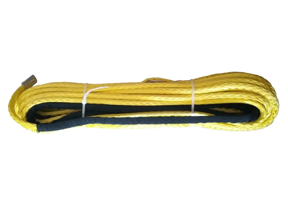 3/8" x 100' 10mm x 30m Synthetic Winch Rope UHMWPE Rope Line For 4WD 4x4 UTV ATVwinch rope