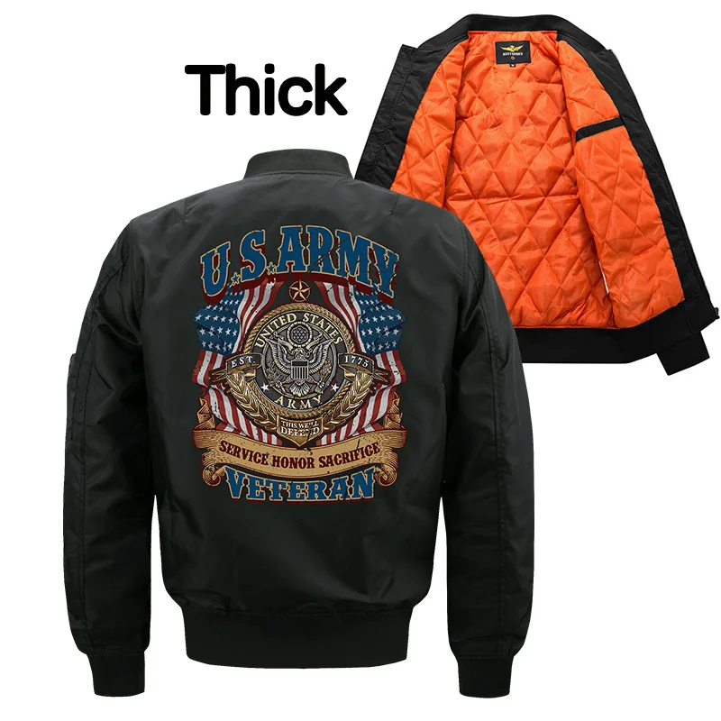 

2019 Winter Casual Men Pilot Jacket Air Force One MA1 Mens Bomber Jackets Baseball Uniform Parka Streetwear Military Clothing