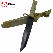 Американский армейский M10 Airsoft тактический бой пластиковый игрушечный нож Косплей модель нож для шоу Военная тренировка охота на Wargame черный Коло