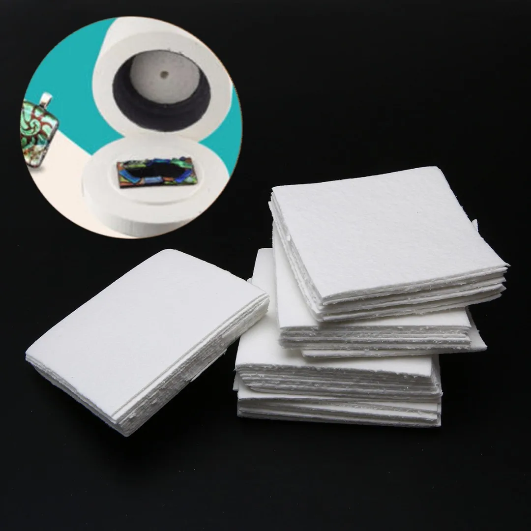 50 Sheets Ceramic Fiber Square Microwave Kiln Glass Fusing Paper