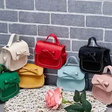 Сумка для девочек, милая модная сумка принцессы с бантом, Детская сумка-мессенджер, Женская мини-сумка, маленький кошелек для маленькой девочки