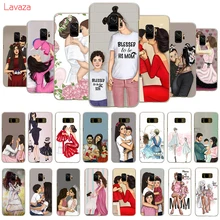 Lavaza модный жесткий чехол для телефона с черными каштановыми волосами для мамы и дочки, для samsung Galaxy A10 A30 A40 A50 A70 M10 M20 M30