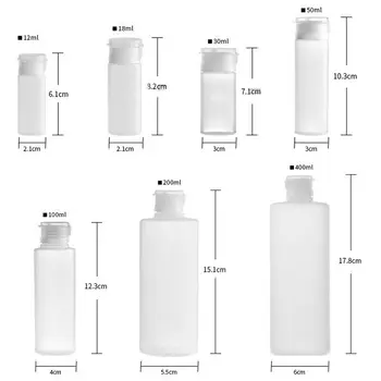 

12ml/18ml/30ml/50ml/100ml Plastic PE Soft tube Flip Lotion Bottles Squeeze Cosmetic Sample Container Travel Liquid Fill Vials