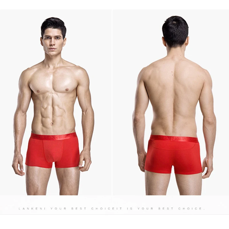 1PC Tourmaline Self Heating Prostate Magnetic Therapy Enlargement Underpants Male Sexy Underwear Men Briefs-3