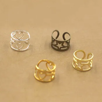 

9mm Ear Cuff Wrap Earrings Jewelry Piercing Clip On Filigree Earrings Cartilage Clip DIY Settings Findings 4 Colors