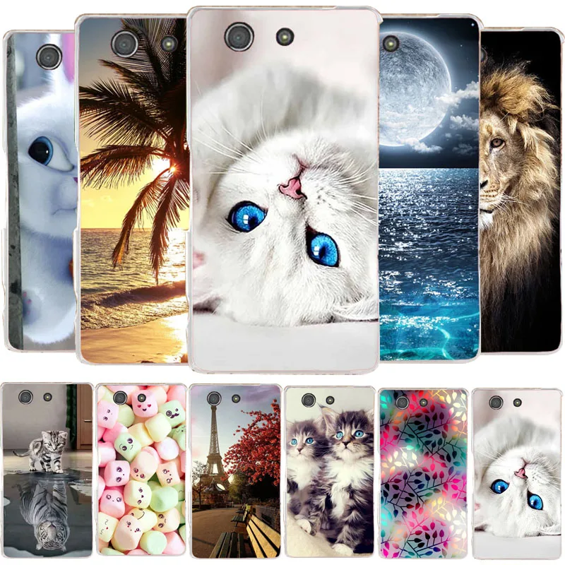 Чехол с рисунком для Sony Xperia Z3 compact z3 mini D5803 D5833 чехол телефона милой кошкой задняя