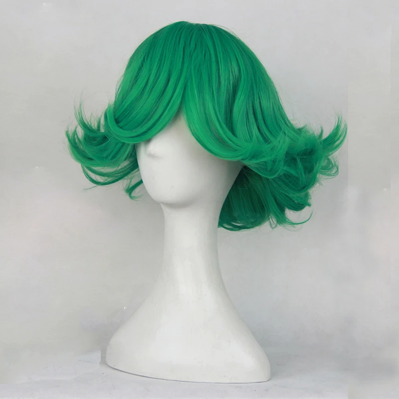 Парик Tatsumaki One Punch Man 30 см 11 81 '' короткий вьющийся волнистый термостойкий парик