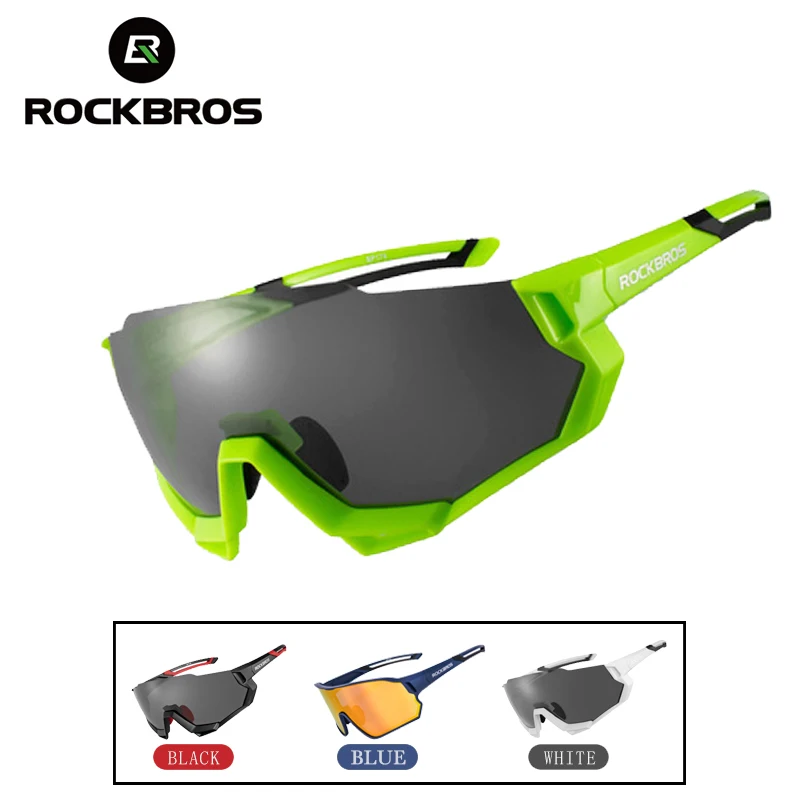 ROCKBROS, велосипедные очки, поляризационные, 5 линз, велосипедные очки для мужчин и женщин, фотохромные, MTB, очки для шоссейного велосипеда, спортивные мужские солнцезащитные очки