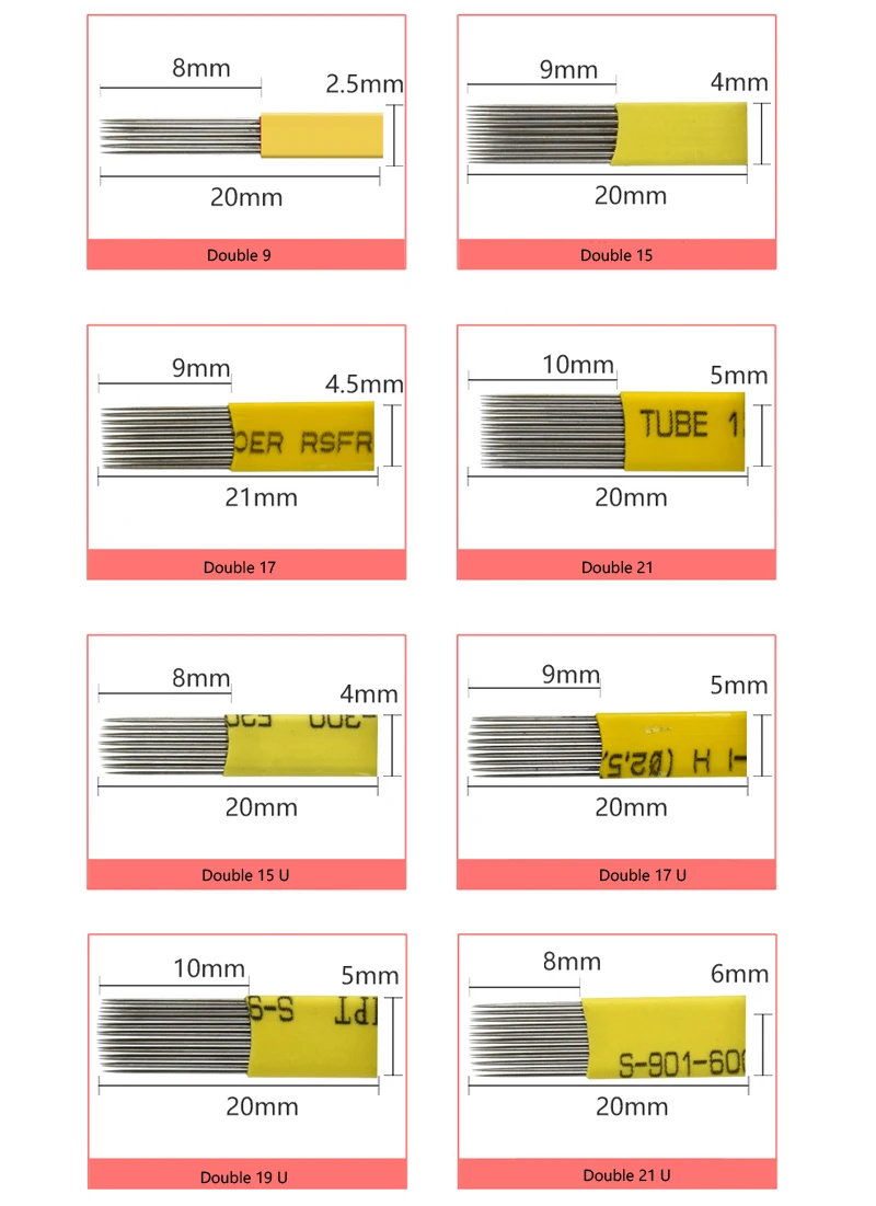 DOUBLE SHADING NEEDLES