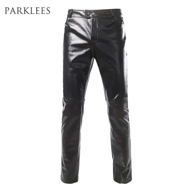 Aliexpress.com : Buy Shiny Black Metallic Pants Men 2017