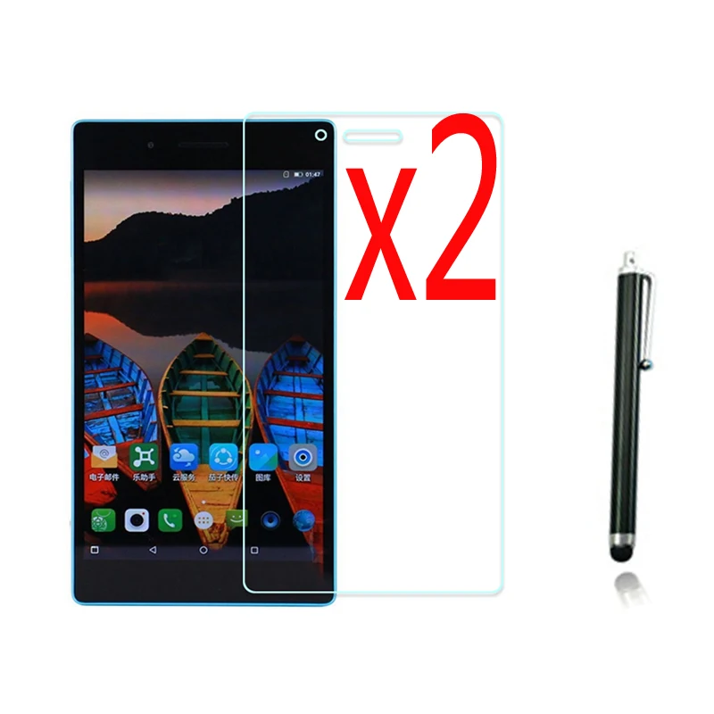 

3in1 2x Clear LCD Screen Protector Films Protective Film Guards +1x Stylus For Lenovo Tab 3 730F 730M 730X TB3-730M TB3-730F 7