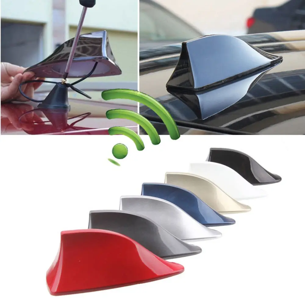 Car Roof Shark Decorative Fin Antenna Auto Radio Signal Aerials Roof