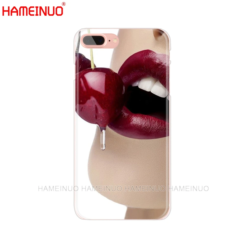 Чехол для мобильного телефона HAMEINUO Red Sexy Lips girl роскошный корейский чехол iphone X 8 7 6 4