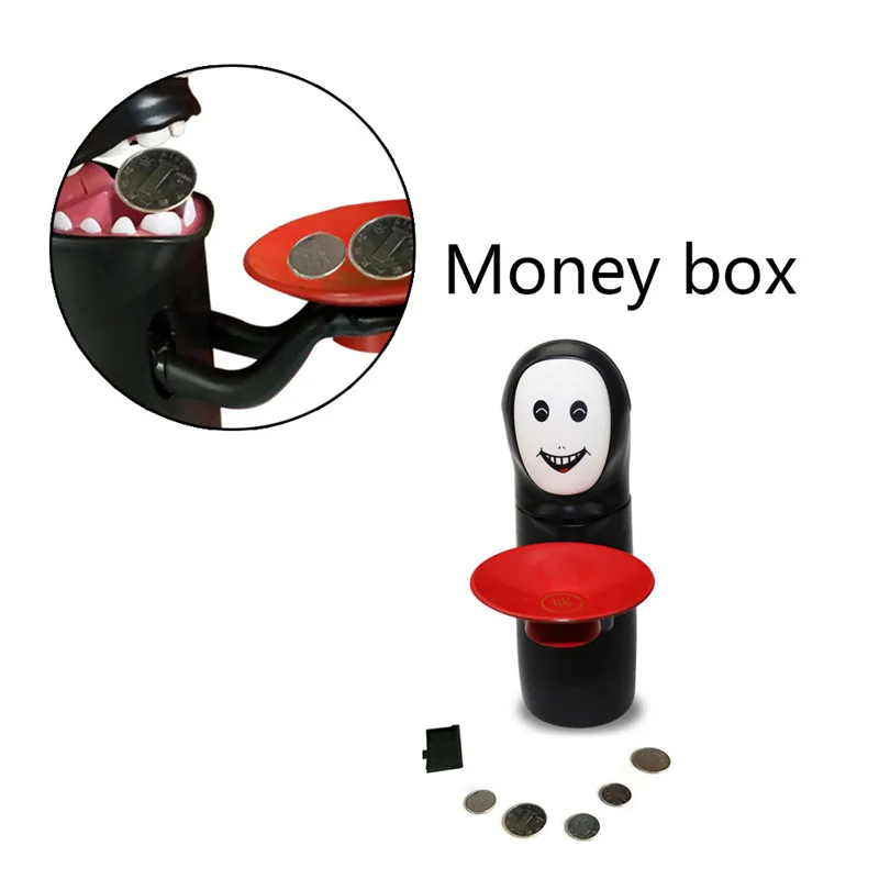 New Creative Smiley Cat face Bank Piggy Bank Presents Practical Electric Sound Automatic Coin Machine Christmas New Year Gift #M