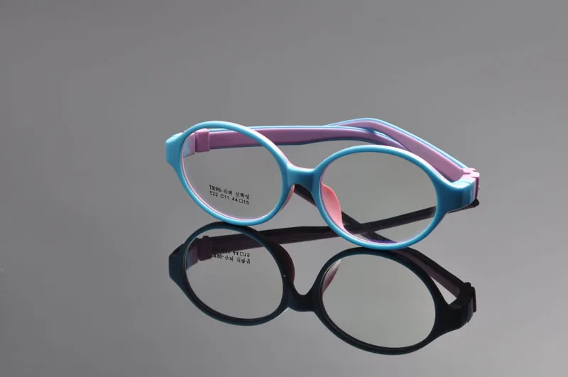 Детские очки lunette de vue, оправа для очков, оптические очки для детей, monturas de gafas, очки с высоким рецептом, oculos EV0274 - Цвет оправы: BLUE PINK