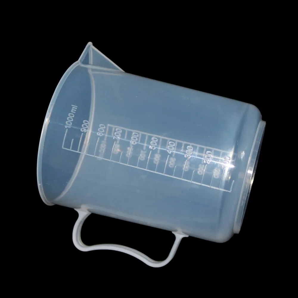 Transparent Kitchen Laboratory Plastic Measuring Cup 250/500/1000/2000ml Graduated Volumetric Container 1 Pcs plastic measuring cup