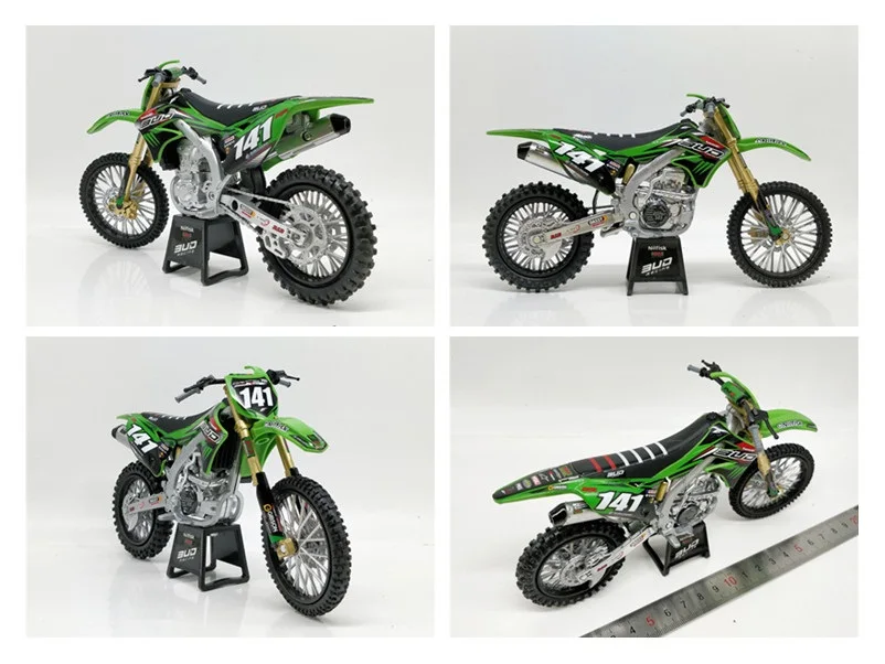 1:12 Newray Kawasaki KX450 литые миниатюрные велосипеды для мотокросса без коробки