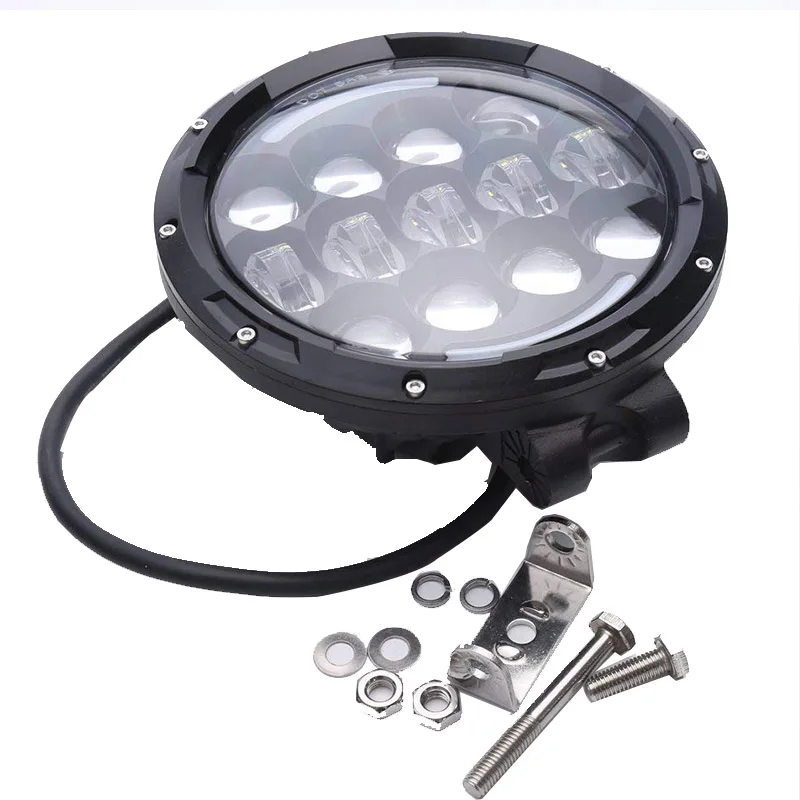 WZJOO7inch 105W светодиодные фары дальнего ближнего света рабочий свет с DRL парковки для