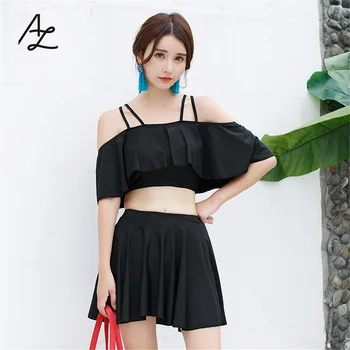 

Attractive pure color OEM ODM sweet sexy Two Piece Swimwear Set