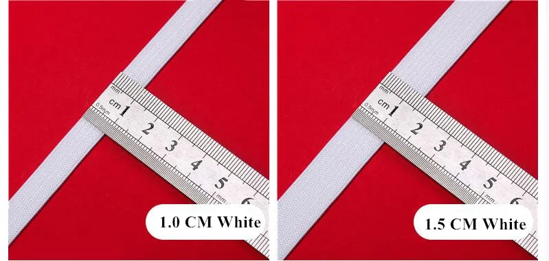 5Meters 1-6CM Black/White High Elastic Band Nylon Webbing Spandex Ribbon Garment Trousers Hair Tie Dress Lace Sewing Accessories