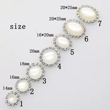 

New 10Pcs round Diy jewelry Accessories rhinestones pedestal wedding embellishments caps Decoration For Making Variety of sizes