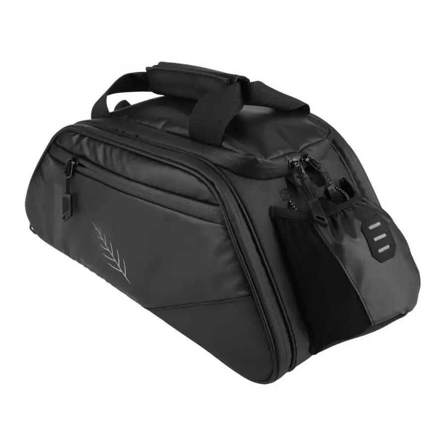Excellent Fashion Bike Rear Rack Bag Detchable Bicycle Rear Rack Pouch Durable wiht Reflective Pattern Night-Cycling Accessory 3