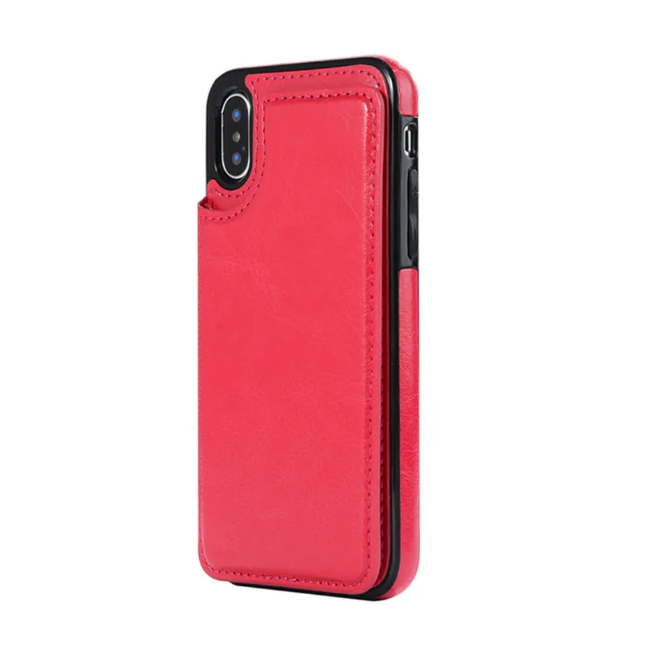Luxury Slim Fit Premium Leather Cover For iPhone 11 Pro XR XS Max 6 6s 7 8 Plus 5S Wallet Case Card Slots Shockproof Flip Shell