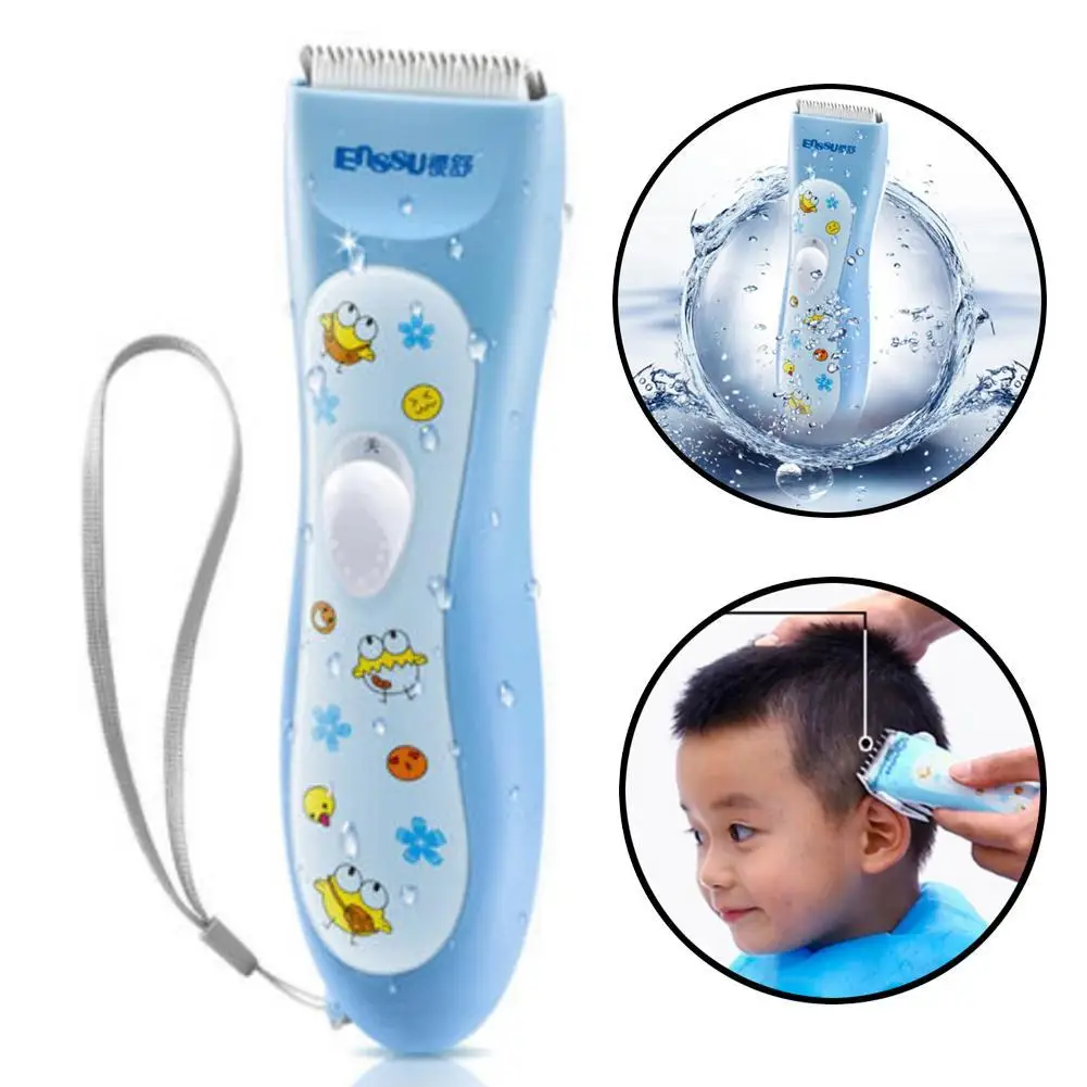 

Enssu Seven-stage Waterproof Ultra-quiet Baby Barber Electric Children's Shaving Fine teeth ceramic knife head safe and secure