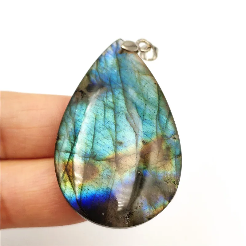 Natural Labradorite Necklace Pendant (6)