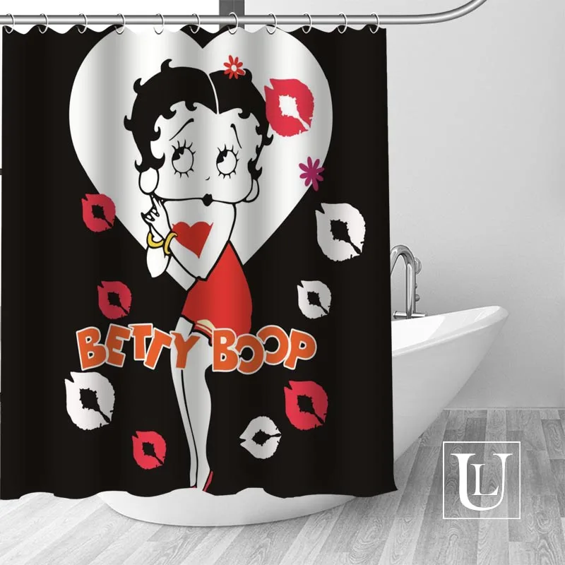 Betty Boop занавеска для душа s Пользовательские занавес для ванной комнаты водонепроницаемая ткань для ванной полиэстер занавеска для душа 1 шт. на заказ - Цвет: 14