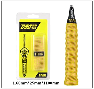 2 шт. TAAN TW090 ракетка для бадминтона теннисные ручки впитывающие пот Sweatband намотка для теннисной ракетки профессиональные аксессуары для ракетки - Цвет: Цвет: желтый