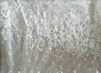 

embroidery lace fabric french net lace fabric for nigeria wedding in white colors with stones Z-han3325