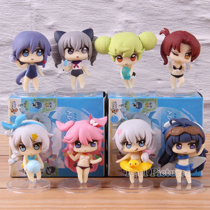 

MmiHoYo Houkai 3rd Collectible Figures Reunion in Summer Ver. Raiden Mei Yae Sakura Kiana Kaslana Honkai Impact PVC Toy 8pcs/set