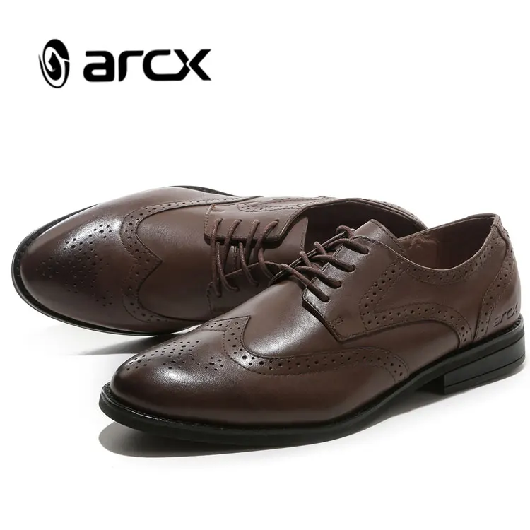 ARCX/Мужская обувь из кожи с натуральным лицевым покрытием в британском стиле