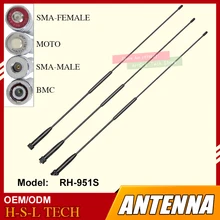 SMA/BNC 144/430MHz двухдиапазонная антенна для двухстороннего радио VHF/UHF портативная рация антенна fm-радио аксессуар