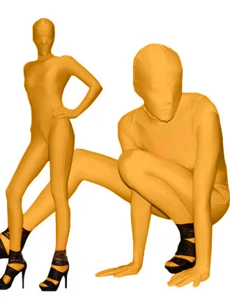 Полный Средства ухода за кожей желтый лайкра Zentai спандекс унисекс комбинезон сексуальный унисекс все включено Zentai костюмы S/M/L /XL/XXL/XXXL