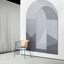 Уникальный мост в форме пост-современный коврик для гостиной, скандинавский большой размер прикроватный коврик, серый декор офисный ковёр, коврик