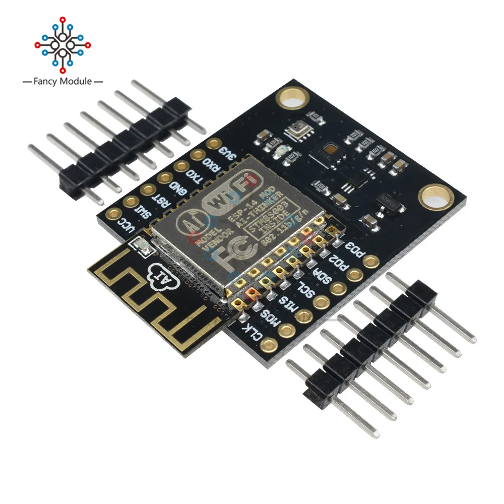 

DHC1080 Temperature And Humidity BMP280 Pressure sensor BH1750 FVI Light intensity ESP8266 WIFI ESP-14 Wireless Module
