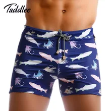 Бренд Taddlee, Мужская одежда для плавания, купальные костюмы, плавки-боксеры, шорты для серфинга, шорты для серфинга, вкладыши для геев, с карманами внутри, с низкой талией